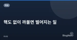 핵도 없이 까불면 벌어지는 일