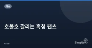 호불호 갈리는 흑청 팬츠