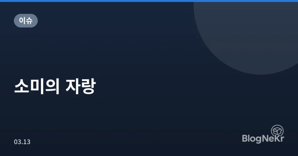 소미의 자랑
