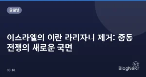 이스라엘의 이란 라리자니 제거: 중동 전쟁의 새로운 국면