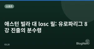 애스턴 빌라 대 losc 릴: 유로파리그 8강 진출의 분수령