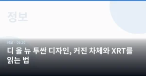 디 올 뉴 투싼 디자인, 커진 차체와 XRT를 읽는 법