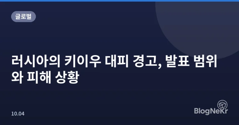 러시아의 키이우 대피 경고, 발표 범위와 피해 상황