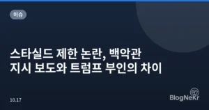 스타실드 제한 논란, 백악관 지시 보도와 트럼프 부인의 차이