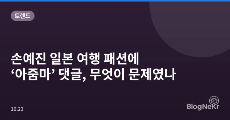 손예진 일본 여행 패션에 ‘아줌마’ 댓글, 무엇이 문제였나