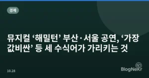 뮤지컬 ‘해밀턴’ 부산·서울 공연, ‘가장 값비싼’ 등 세 수식어가 가리키는 것